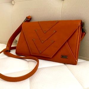 Roxy Faux Leather Clutch Purse